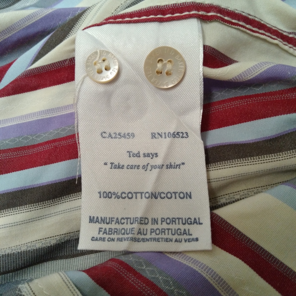 Ted Baker London Button Down Long Sleeve Shirt - Picture 8 of 8